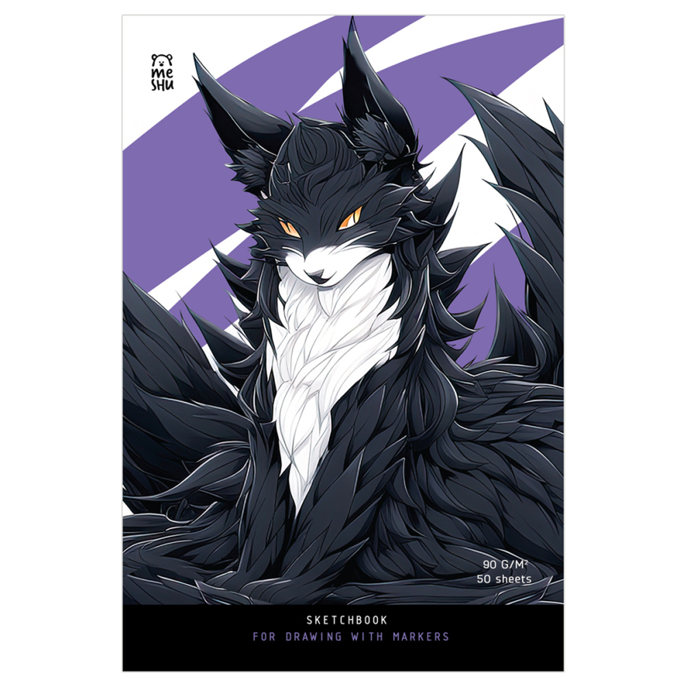 SKETCH BOOK MESHU A5, "ANIME CAT" 50 VƏRƏQLİ "ANIME CAT" 90Г/М2, SOFT-TOUCH / MS_53576