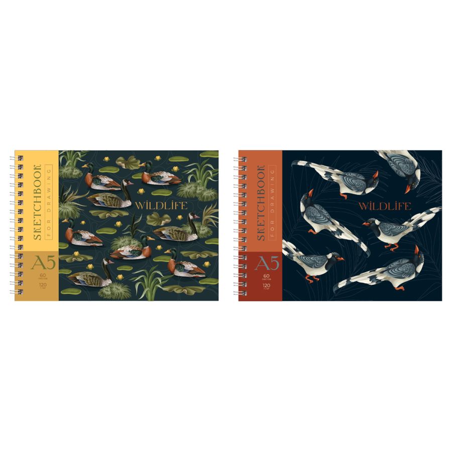 SKETCH BOOK BG A5 60 VƏRƏQLI "ПТИЦЫ" 120Г/М2 / СА560гр_57139