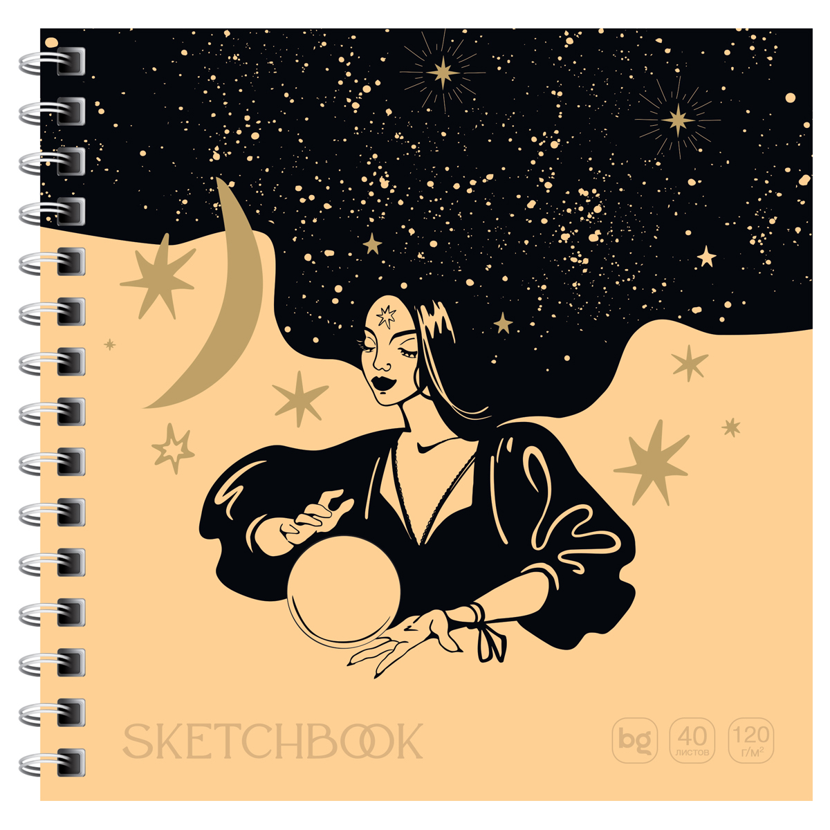 SKETCH BOOK BG 170*170 40 VƏRƏQLI "DIVINATION" SOFT TOUCH, 120Г/М2 / Скв40гр_58078