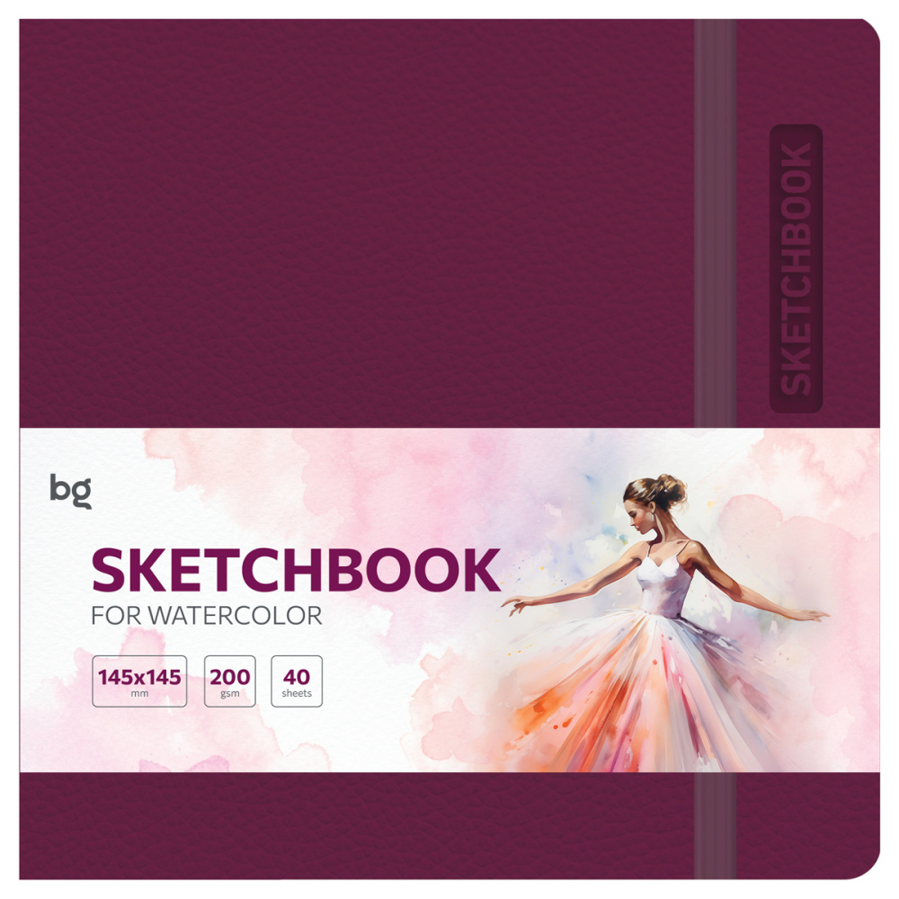 SKETCH BOOK BG 145*145 40 VƏRƏQLI "BRIGHT. BERRY" 200Г/М2 / Cк40с_61700