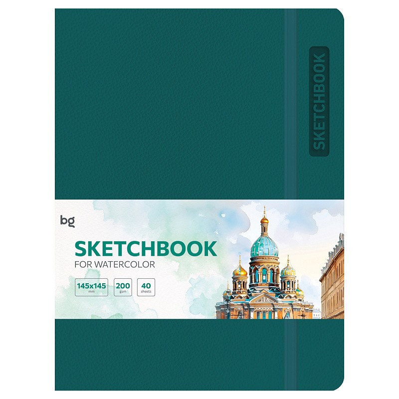 SKETCH BOOK BG A5 40 VƏRƏQLI "BRIGHT. TEAL" 200Г/М2 / CА540с_61745