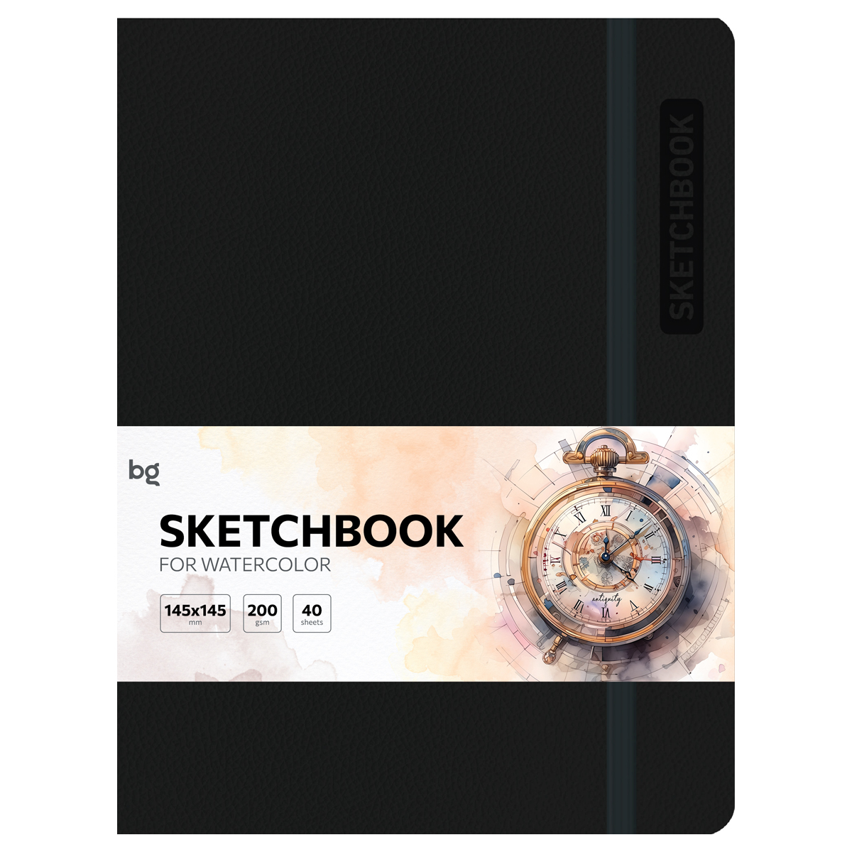 SKETCH BOOK BG A5 40 VƏRƏQLI "BRIGHT. BLACK" 200Г/М2 / CА540с_61746