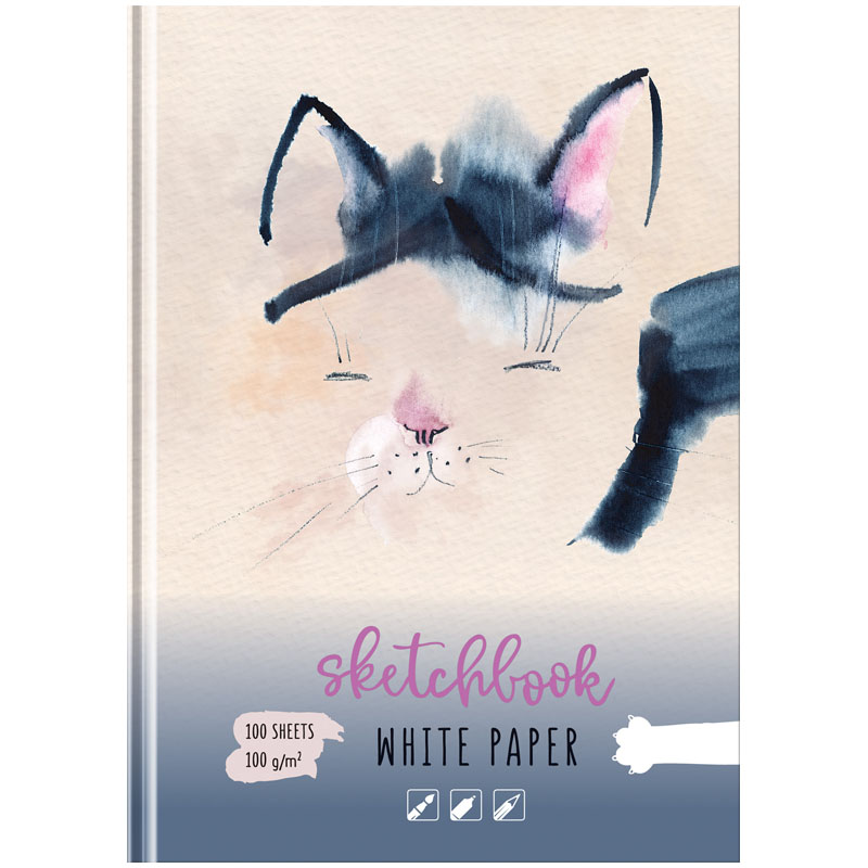 SKETCH BOOK BG A5 100 VƏRƏQLI "КОШКА СПИТ" / С5т100_лм 9056