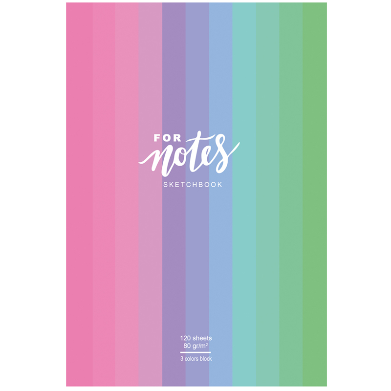 SKETCH BOOK BG A5 120 VƏRƏQLI "FOR NOTES" / С5т120_лм 9074