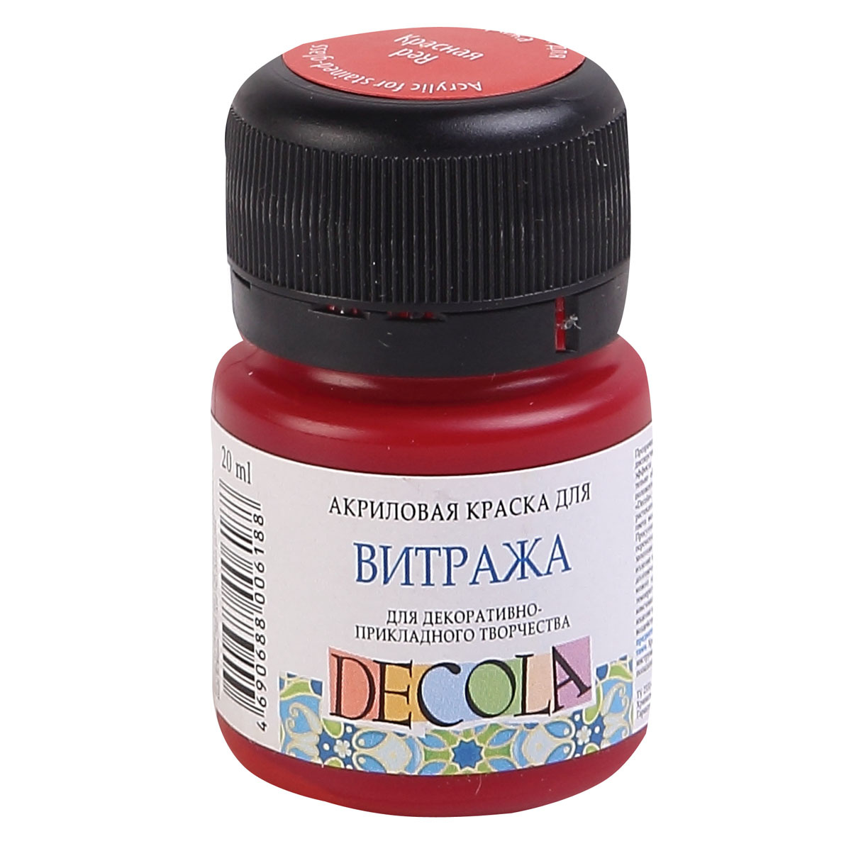 Akril vitraj boyası / qırmızı / 4226331 / Decola