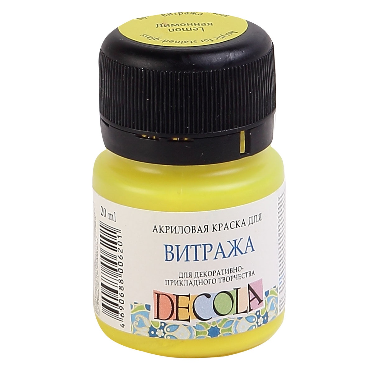 Akril boya  dlya vitraja / Dlya Dekorativnoqo Tvorçestva / Limonnaya / 4226214 / Decola