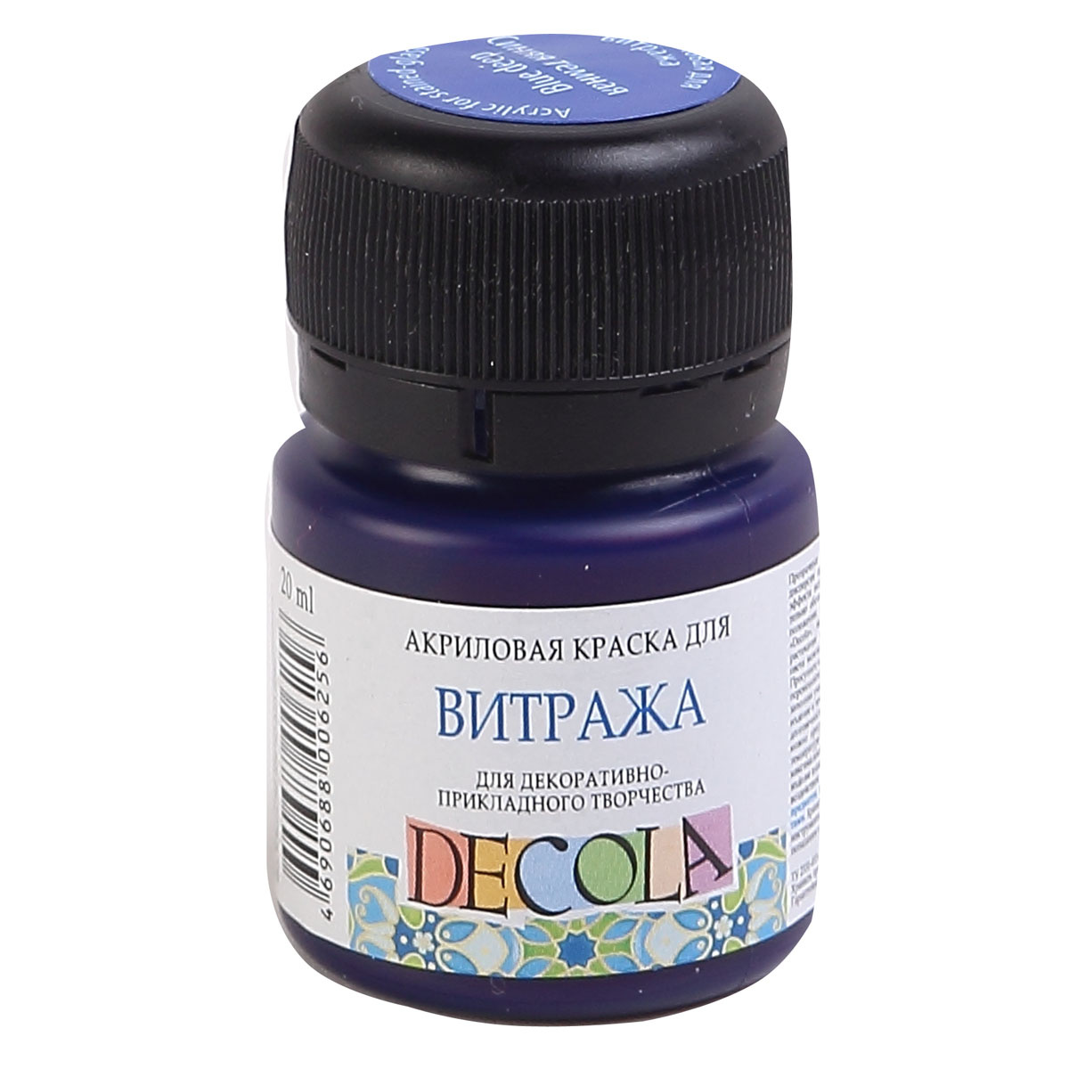 Akril boya  dlya vitraja / Dlya Dekorativnoqo Tvorçestva / Sinyaya temnaya / 4226517 / Decola