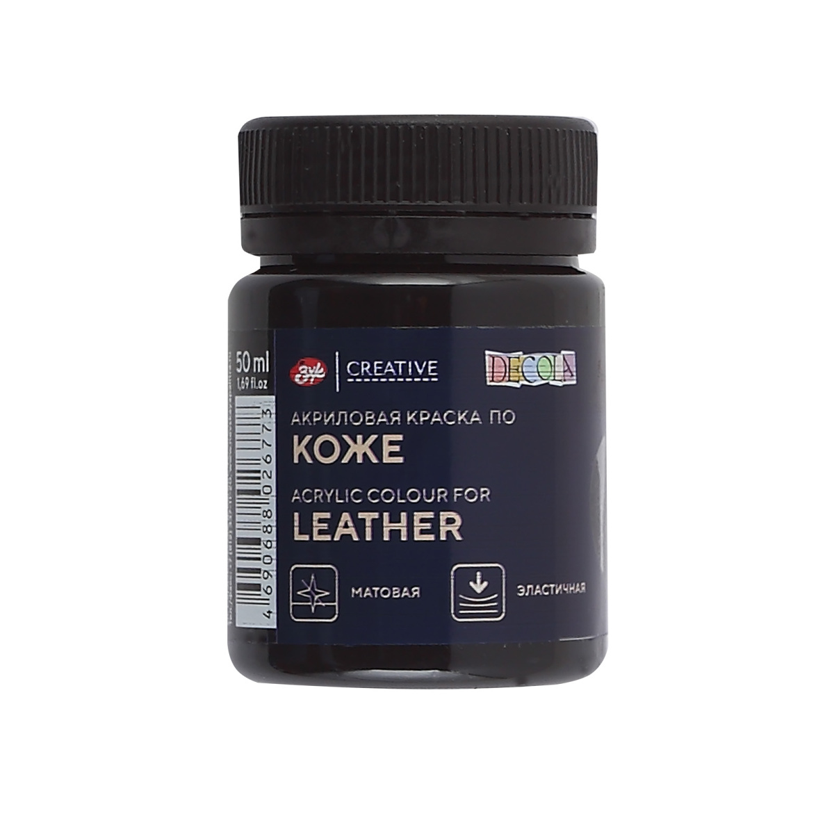 Akril boya po koje 50 ml / Çernaya / 26128810 / Decola