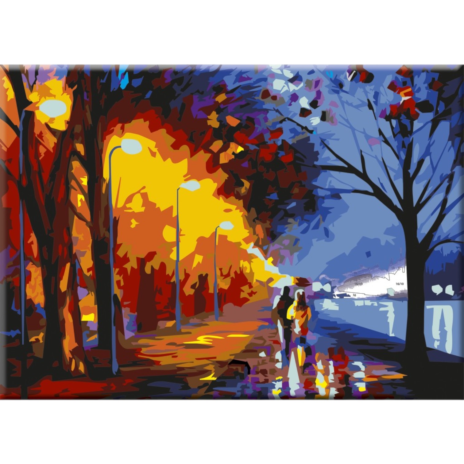 Canvas karton üzərində rəngləmə 30*40 / 141753 / Osennaya proqulka / Sonet