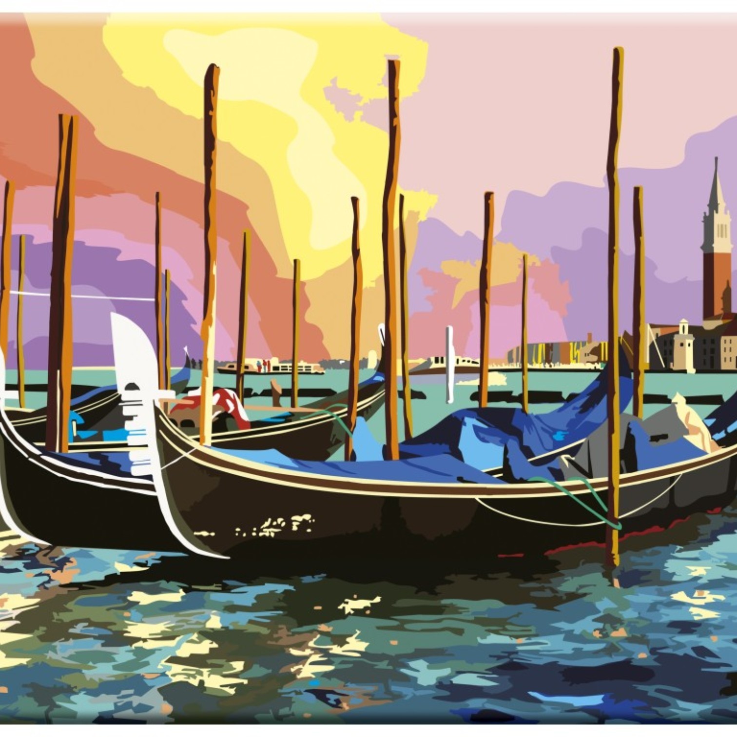 Canvas karton üzərində rəngləmə 30*40 / 141760 / Venesiya / Sonet