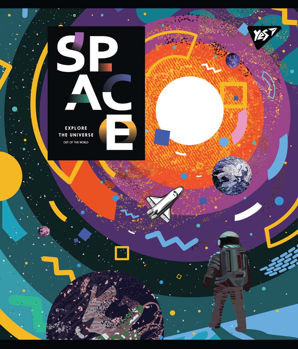 Dəftər 48v# Space Abstract 765278 / YES