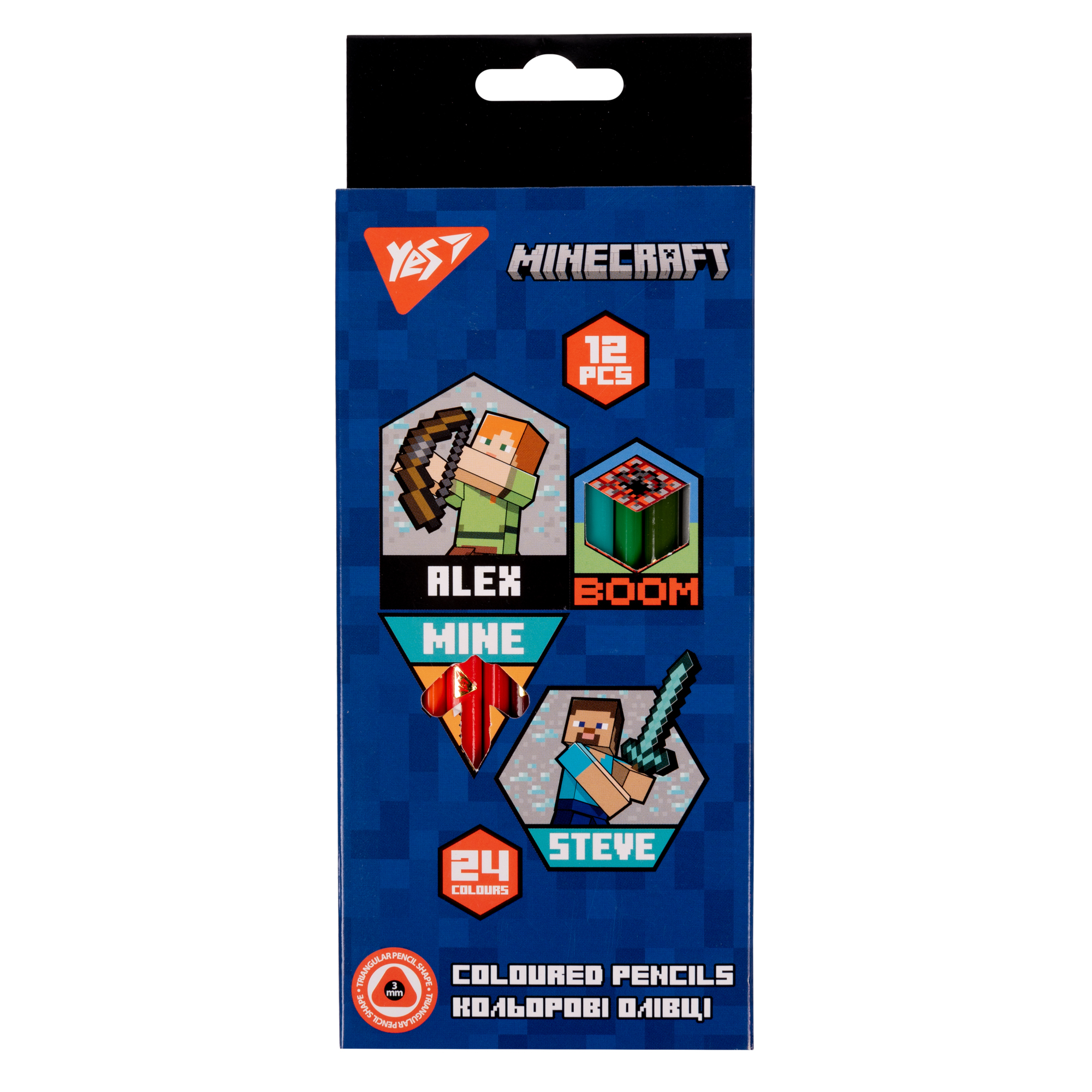 Karandaş rəngli 24 rəng Minecraft 290702 YES