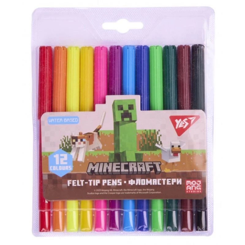 Flomaster 12rəng Minecraft 650567 YES