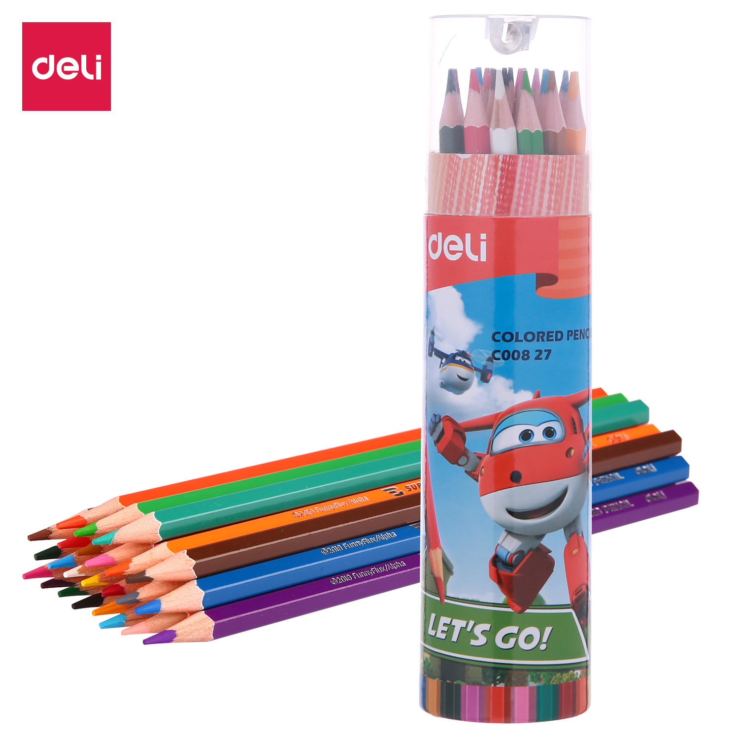 Karandaş rəngli 24 rəng / C00827 / DELI