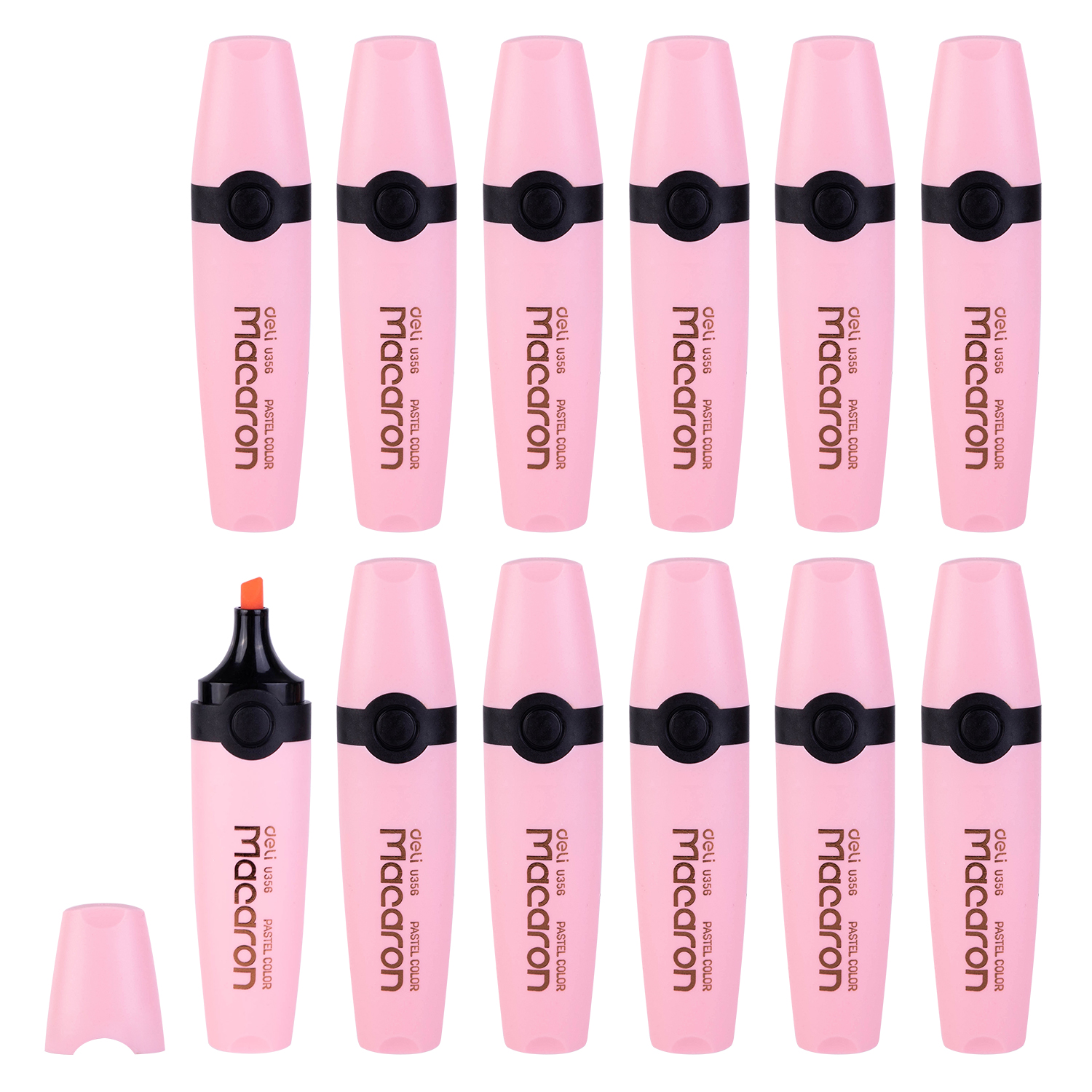 Textmarker / U-356 / Coral Pink / DELI