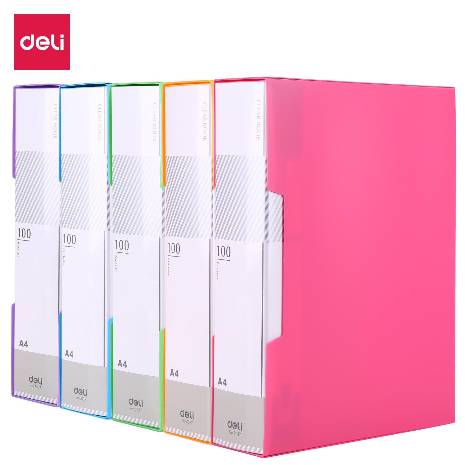 Qovluq fayllı 100 ədədli / Display book / 5037 / Deli