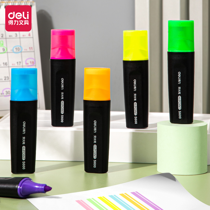 Textmarker / S600 / Yellow / DELI