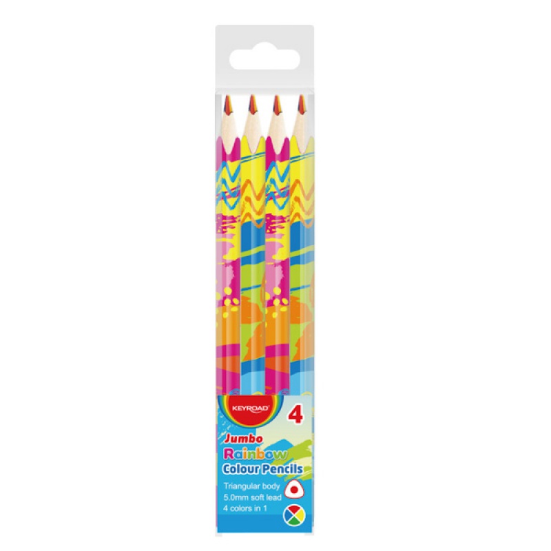Karandaş rəngli Jumbo 4 rəng blister KR972103 Keyroad