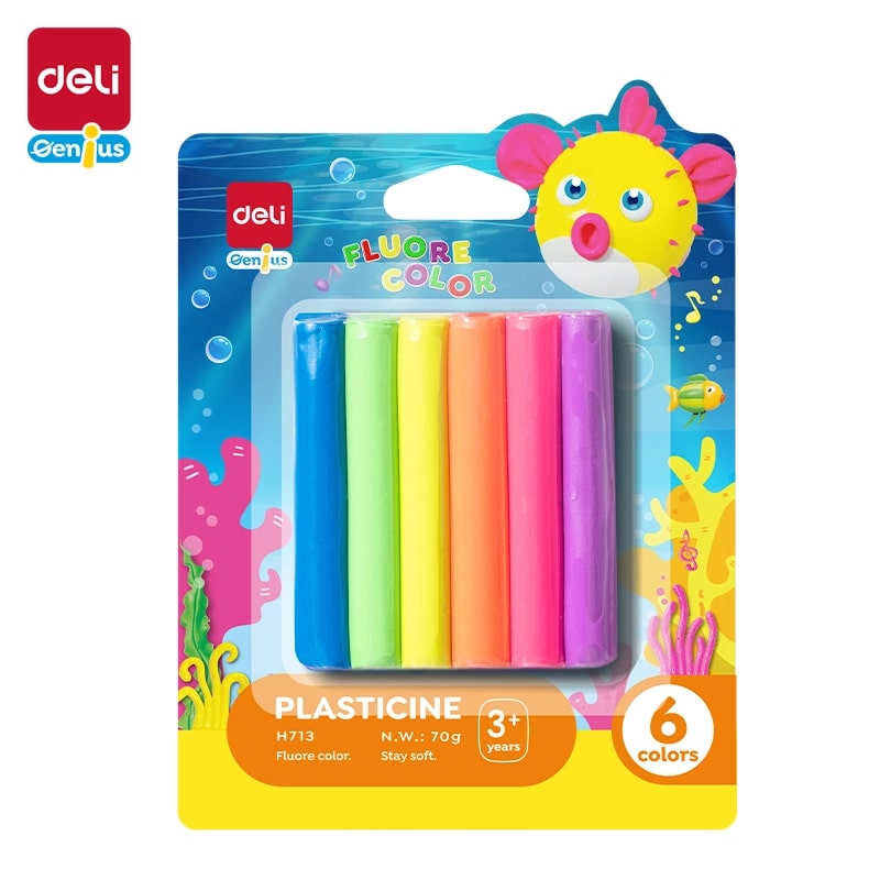 Plastilin 6 rəng / H713 / Deli