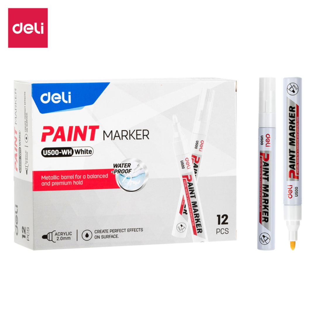 Marker Paint ağ / U500-WH / Deli