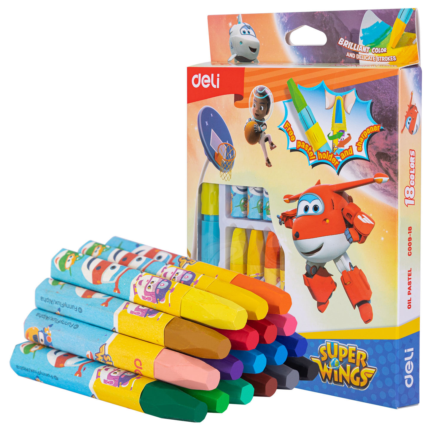 Melki yağlı 18 rəng / C009-18 / DELI