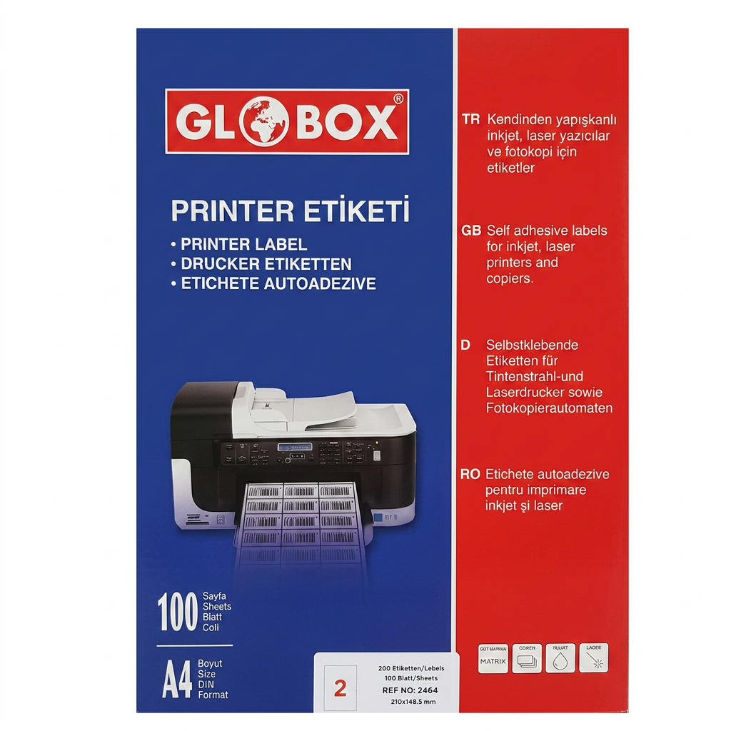 Label 2 ədədli / 210*148.5 mm / 2464 / Globox