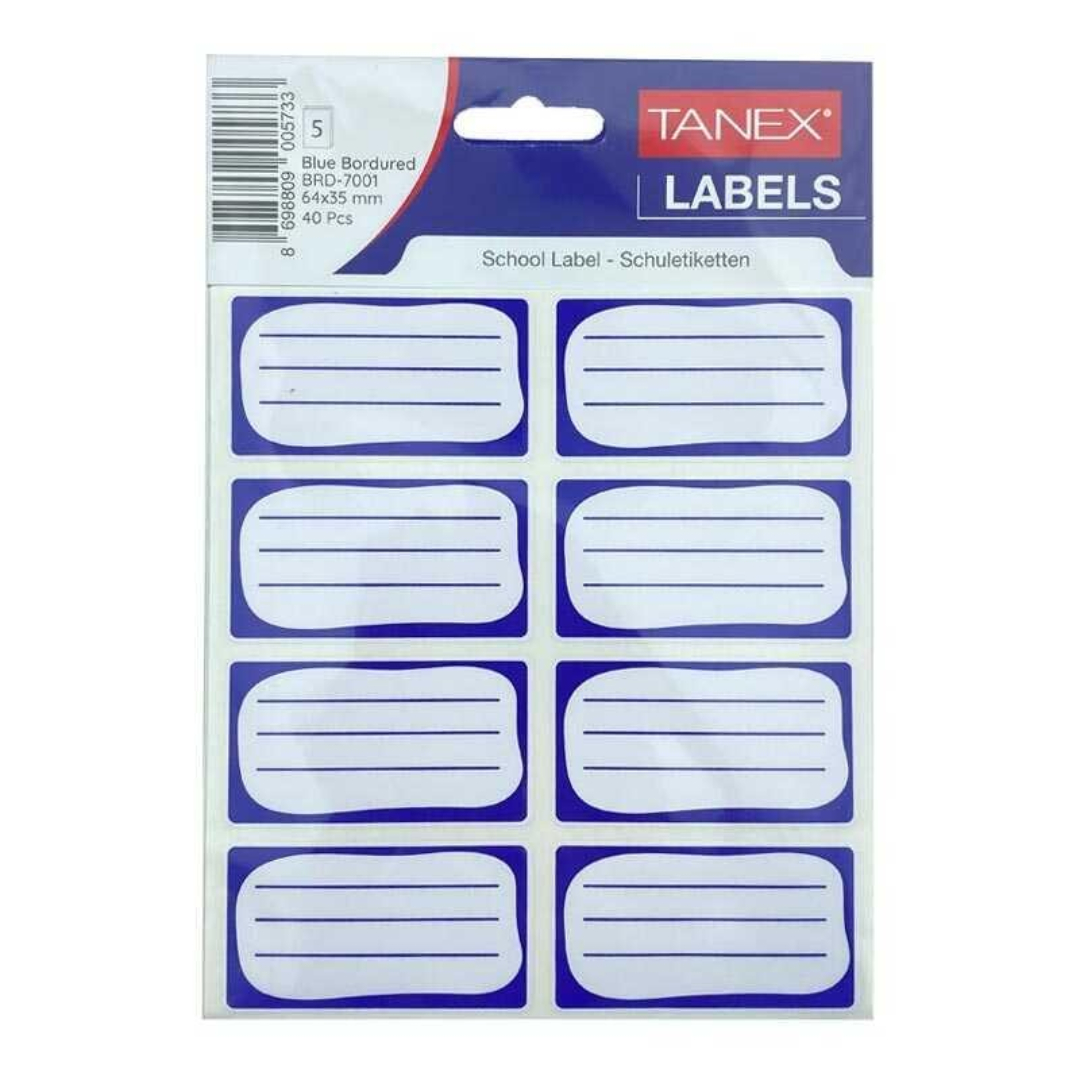 Sticker-Label 64*35 mm / ad-soyad / Tanex