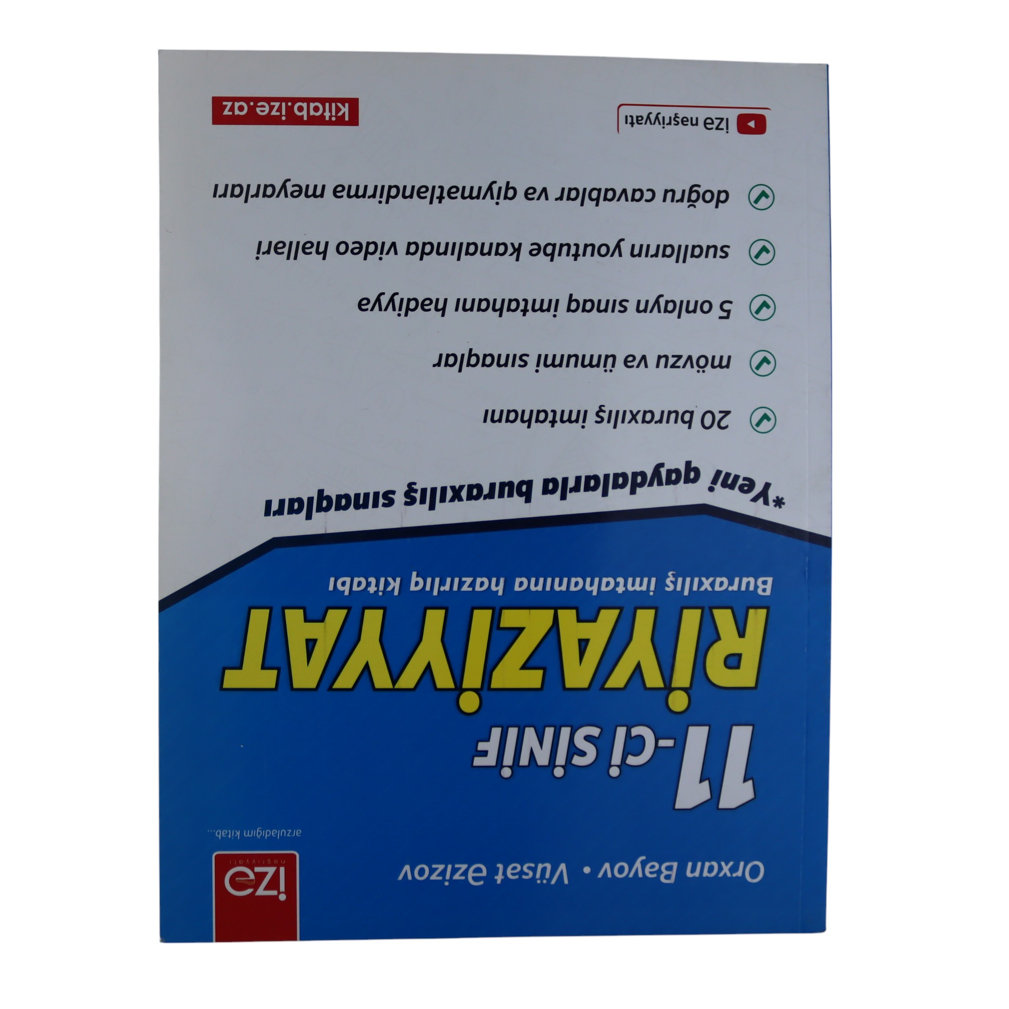 Riyaziyyat 11-ci sinif / buraxılış omtahanına hazırlıq kitabı / İzə